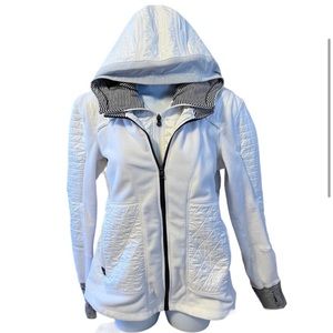 Lululemon Fleecy Keen Jacket III White Sz 8
